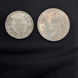 Alternative view of 1 RUPEE AND 5 RUPEE JAWAHARLAL NEHRU