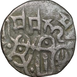 Billion Jital of Madana Pala(AD1080-1115) of Tomaras of Dillika Large Flan