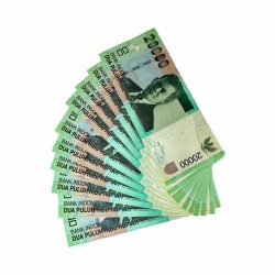 Alternative view of Indonesia 20000 Rupiah Low Serial 2014 Issue Gem UNC 000001 TO 000010 Unique and Rare