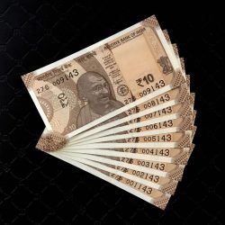 Rs 10 INDIA Bank note SEMI FANCY NUMBER 001143 to 009143 Issue Very Unique and Rare