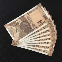 Rs 10 INDIA Bank note SEMI FANCY NUMBER 001020 to 008090 Issue Very Unique and Rare
