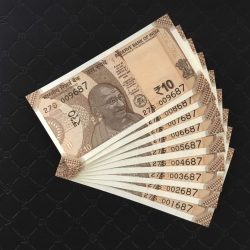 Rs 10 INDIA Bank note SEMI FANCY NUMBER 001687 to 009687 Issue Very Unique and Rare