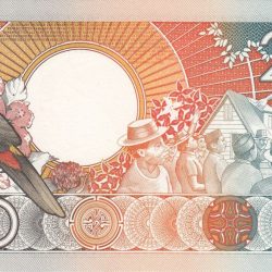 250 Gulden of Surname Country (AD 1991-1998) with Toucan bird