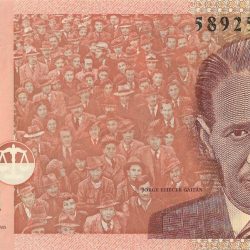 Alternative view of 1000 Pesos of Colombia Country (AD 2015) with Portrait of Jorge Eliecer Gaitan