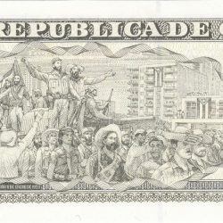 Alternative view of 1 Peso of Cuba Country (AD 2010) with Portrait of Jose Marti/Illustration of Fidel Castro and victory parade