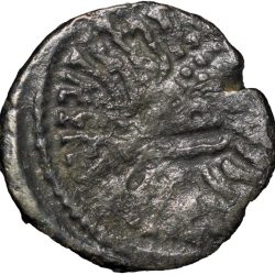 Alternative view of Silver Drachma of Yashodaman II(AD 317-32) of Western Kshatrapa