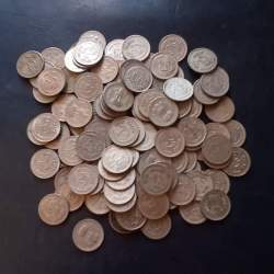 Alternative view of India Denomination 25 paise Mix date Mix mint 100 piece given 900