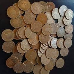 Alternative view of India commormotive 1&2 ruppee coper nickel coins COIN WEIGHT 5.9 GM each Different portrait mix lot 12/15 mixed mint & portrait coins 100 piece given 1800rs