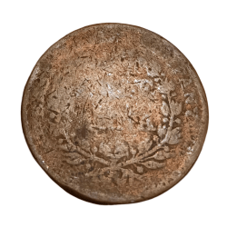 British India HALF ANNA Year 1835 EAST INDIA COMPANY **RARE** Poor Grade.