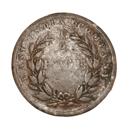 British India 1/2 PICE Year 1853 EAST INDIA COMPANY **RARE** Collectable Grade.
