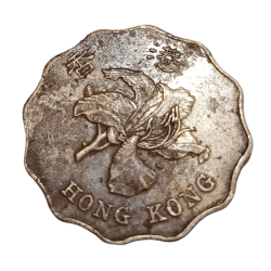 Alternative view of HONG KONG Cu/Ni 2 DOLLARS Year 1998 "Big Size" Collectable Grade.