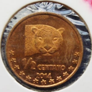 Cocos Island - Isla del Coco, ½ Centavo, 2014, Fantasy Issue, Condition as per image.