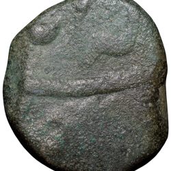 Alternative view of Copper Paisa of Shah Alam II (AD 1759-806) of Burhanpur Mint Rare Unlisted Type