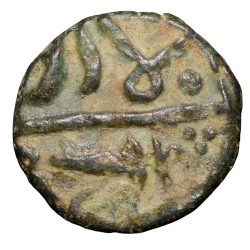 Copper Paisa of Jawad Mint of Gwalior State(1700-1800 AD) with Scimitar KM97