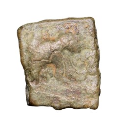 Copper Coin of Pre-Satavahana (2nd Cen. BC) from Vidarbha(Paoni) with Elephant/River Goddess 'Bena'