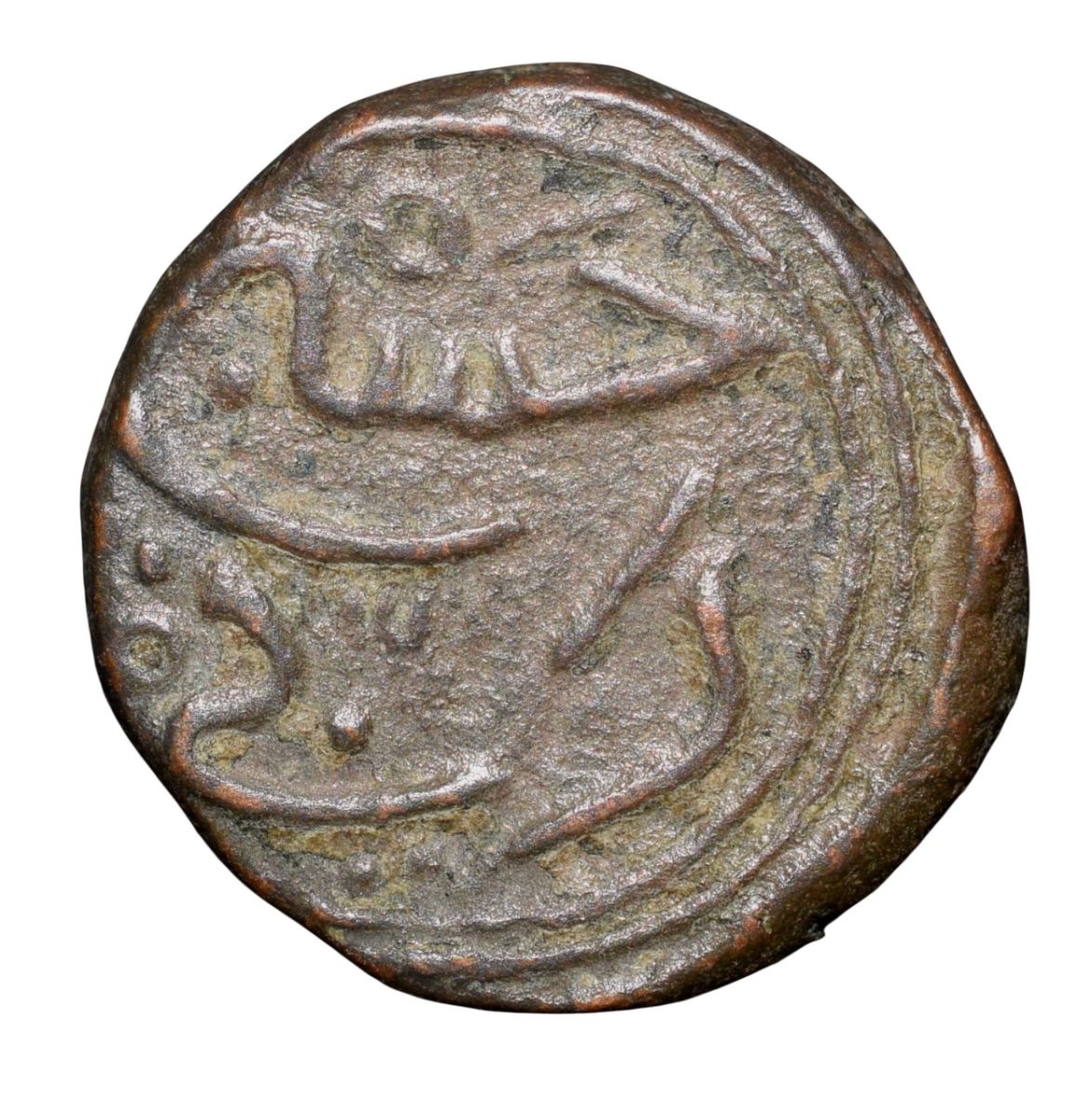 Copper Paika of Muhmmad Bin Tughluq(AD1325-51) of Delhi Sultanate D394 - Image 2