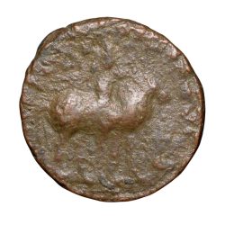 Alternative view of Copper Drachma of Soter Megas(AD 80-100) of Kushana Dynasty Rare