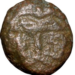 Copper cash of Madras Presidency (AD 1733) with Bale Mark & Date KM 302