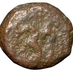 Alternative view of Copper cash of Madras Presidency (AD 1733) with Bale Mark & Date KM 302