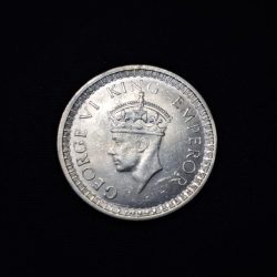 ONE RUPEE 1942 COIN GEORGE VI KING EMPEROR