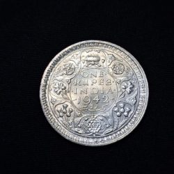 Alternative view of ONE RUPEE 1942 COIN GEORGE VI KING EMPEROR