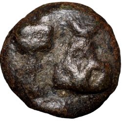 Uniface Cast Copper of Vidarbha Region 3rd - 2nd Cen. BC with Tree Railing, Hill