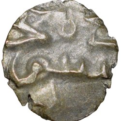 Alternative view of Silver-Alloy Dramma of Habbarids of Sind (10th Cen. AD) al-Mansur Type