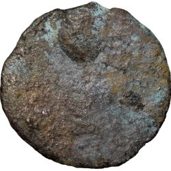 Alternative view of Uniface Cast Copper of Vidarbha Region 3rd - 2nd Cen. BC with Tree Railing, Hill