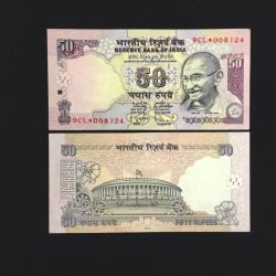 FS 11 Rs 50 STAR REPLACEMENT Issue Signed by D Subbarao Inset PLAIN Year 2011 Issue Gem Unc Very Unique and Rare