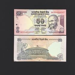 FS 18 Rs 50 STAR REPLACEMENT Issue Signed by D Subbarao Inset L PREFIX 8CC Year 2011 Issue Gem Unc