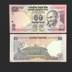 FS 19 Rs 50 STAR REPLACEMENT Issue Signed by D Subbarao Inset L Year 2011 Issue PREFIX 9CC Gem Unc