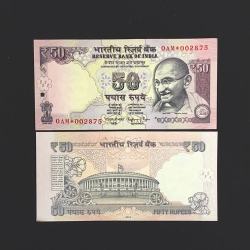 FS 35 Rs 50 STAR REPLACEMENT Issue Signed by Raghuram Rajan Inset R Year 2014 Issue PREFIX 0AM Gem Unc