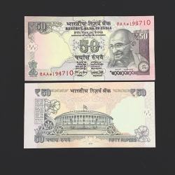 FS 49 Rs 50 STAR REPLACEMENT Issue Signed by Urjit R Patel Inset R Year 2016 Issue PREFIX 8AA Gem Unc