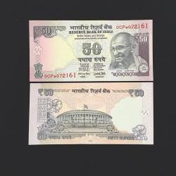 FS 54 Rs 50 STAR REPLACEMENT Issue Signed by Urjit R Patel Inset R Year 2017 Issue PREFIX 0CP Gem Unc