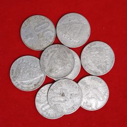 Fifty Paise Dandi Yatra Rare Coin 50th Year of Independence 1997 Calcutta Mint 9 Pcs Given