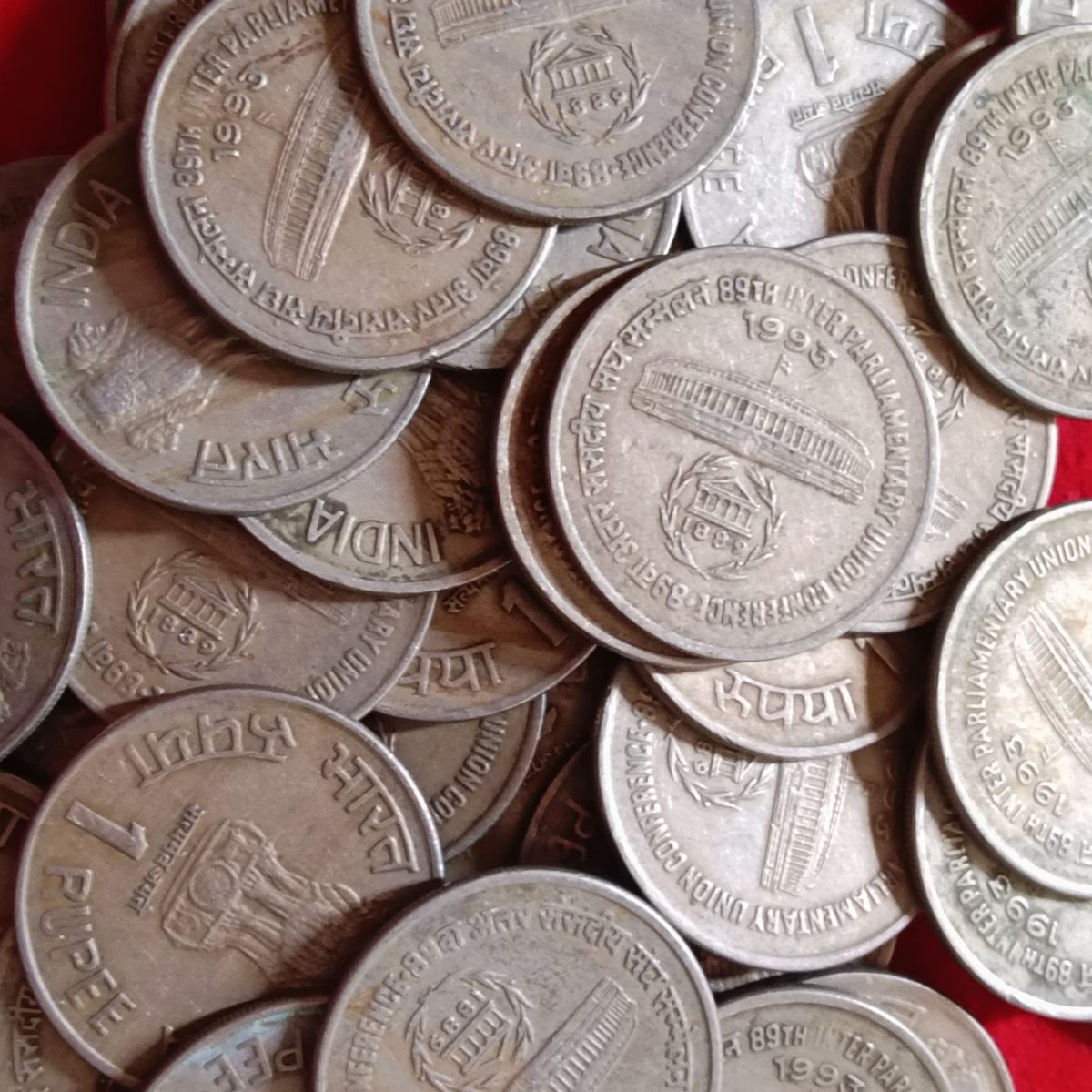 One Rs Rare Coin 89 Th Inter Parliamentary Union Conference 1993 Year Bombay Mint 10 Pcs Given - Image 4