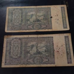 Reserve Bank of India 🏛️ 100 💯 rupees Mahatma Gandhi issue 2 different signature BN Adarkar & LK. Jha. Backside Mahatma Gandhi Condition as image 2 piece given Same and similar piece is available