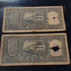 Alternative view of Reserve Bank of India 🏛️ 100 💯 rupees diamond issue 2 different signature PC Bhattacharya & LK jha Condition as image 2 piece given Same and similar piece is available