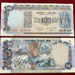 K.R.Puri Gem Unc Cobalt Blue very Rare Note buyer will recieve 1 note different serial number note