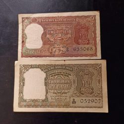 Reserve Bank of India Two different governor Denomination 2₹ Same and similar set are available