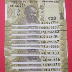 Total 12 Notes Ladder and Reverse Ladder Number GEM UNC Condition