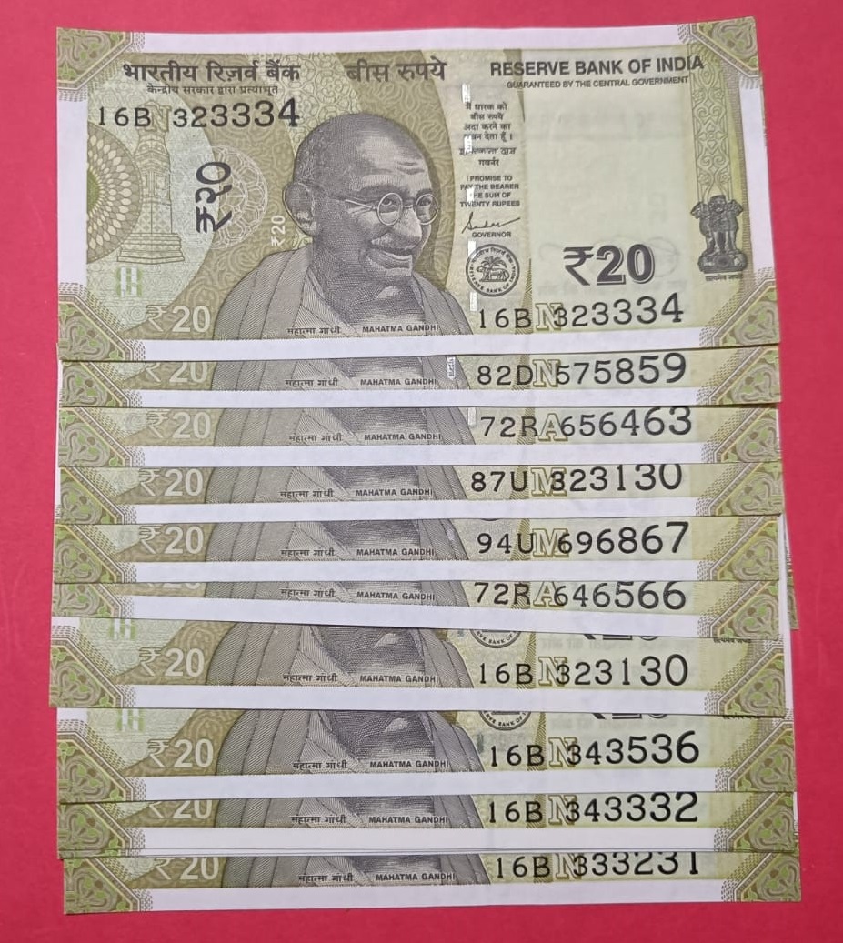 Total 12 Notes Ladder and Reverse Ladder Number GEM UNC Condition