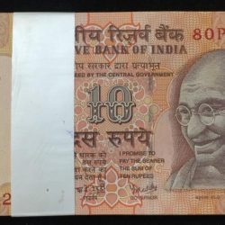 10 RUPEES GOVERNOR Y.B.REDDY (R INSERT) SERIAL PACKET
