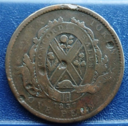 CANADA PROVINCES – LOWER CANADA, 1 Penny, 1837, KM# Tn11, Token, Condition as per image. - Image 2