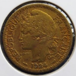 Alternative view of French – Togo, 1 Franc, 1924, KM# 2, Circulated Condition.