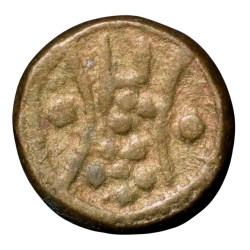Alternative view of Brass Puveera Tokens (19th Cen. AD) from Tamil Nadu Region of Tiruppur