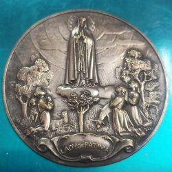 Antique metal plated Photos of wall decoration Religious of jesus Lady of Fatima Mother GPS#0021
