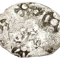 Alternative view of Ancient IMPERIAL MAGADHAN Silver PUNCH Marks 1st "Series-I" KARSHAPANA [C.400-350 BC] Big Sized **V. RARE** Collectable Grade.