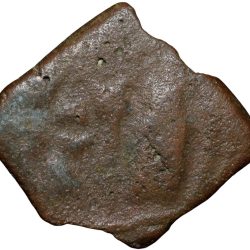 Alternative view of Copper Coin of Bharuch(200 BC) with Bold Decorative Svastika/Mahakal . . .