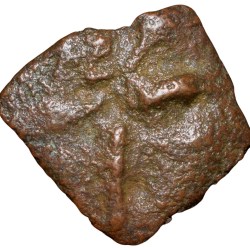 Cast-Copper from Ancient Prakashe Region (3rd - 2nd Cen. BC) with Palm Tree/3-Arched Hill
